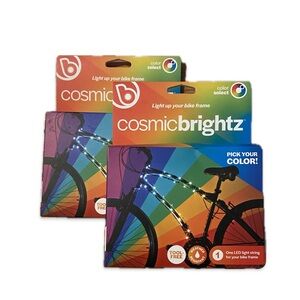 cosmicbrightz 6.5 ft LED Bicycle Light String w/ Mounting Strap